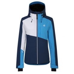 Kurtka Narciarska Damska Chute. Niebieskie kurtki sportowe damskie Dare 2B, na zimę, s, bez wzorów, bez ramiączek, bez kaptura, narciarskie. Za 273.99 zł.