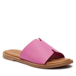 Klapki Tamaris. Czerwone klapki damskie Tamaris, bez wzorów, bez obcasa, bez zapięcia. Za 159.99 zł.