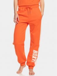 Roxy Spodnie dresowe Ess Nrj Cbk Jog Otlr ERJFB03366 Pomarańczowy Regular Fit. Brązowe spodnie dresowe damskie Roxy, bez wzorów, z bawełny. Za 159.99 zł.
