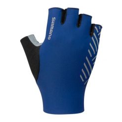 Rękawiczki kolarskie ADVANCED, granatowe. Niebieskie rękawiczki męskie Shimano, na lato, bez wzorów, z materiału. W wyprzedaży za 139.65 zł.