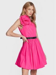 Pinko Sukienka koktajlowa Cefalonia 100332 Y3LE Różowy Regular Fit. Czerwone sukienki damskie Pinko, bez wzorów, z syntetyku, wizytowe, bez kołnierzyka, bez ramiączek. Za 1,569.00 zł.
