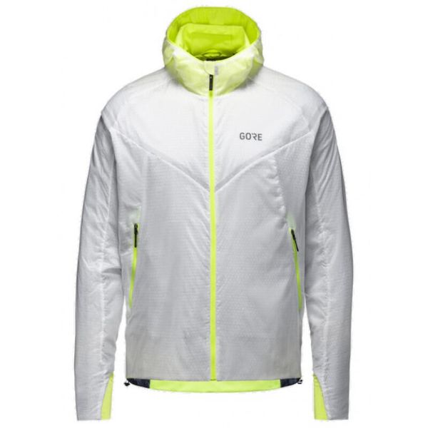 Kurtka Gore Thermique R5 GTX I. Białe kurtki męskie Gore Wear, m, bez wzorów, z tkaniny, bez kaptura, do biegania, windstopper. Za 1,091.40 zł.