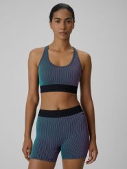 4F Biustonosz treningowy z niskim wsparciem damski - multikolor XL. Bielizna sportowa damska 4F, xl, bez wzorów, z gumy. Za 119.99 zł.