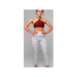 Legginsy Marble Mostar. Białe legginsy damskie Lily zeal, bez wzorów, z materiału. Za 129.00 zł.