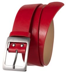 Pasek czerwony CAVALDI SBB-CV-4A RED. Czerwone paski damskie 4U Cavaldi, bez wzorów, ze skóry ekologicznej. Za 12.00 zł.