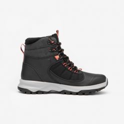 Buty turystyczne damskie Quechua MH500 Mid wodoodporne. Czarne obuwie trekkingowe damskie QUECHUA, bez zapięcia. Za 349.99 zł.