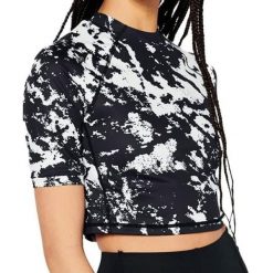 Koszulka turystyczna damska Superdry Run 3/4 Tight Crop. Czarne koszulki sportowe damskie Superdry, l, bez wzorów, z elastanu, bez ramiączek. W wyprzedaży za 119.00 zł.
