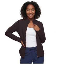 Bluza dresowa sportowa damska The Hoodless Hoodie GoWalk Shine Jacket. Brązowe bluzy damskie Skechers, s, bez wzorów, z dresówki, sportowe, bez ramiączek, bez kaptura. Za 199.99 zł.