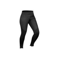 Legginsy turystyczne SH500 Warm damskie. Czarne legginsy damskie QUECHUA, bez wzorów, z elastanu. Za 169.99 zł.