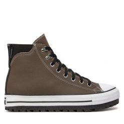 Trzewiki Converse. Brązowe botki męskie Converse, bez wzorów, retro, bez obcasa, bez zapięcia. Za 509.99 zł.