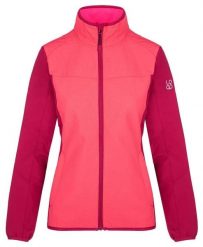 Damska kurtka softshell Loap Urabuna różowa. Czerwone kurtki sportowe damskie ÀLG, na jesień, m, bez wzorów, z elastanu, bez ramiączek, bez kaptura, do biegania. Za 210.99 zł.