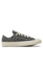 Converse Trampki Chuck Taylor All Star Ox 571355C Czarny. Czarne trampki i tenisówki damskie Converse, bez wzorów, z materiału, bez zapięcia. Za 319.99 zł.