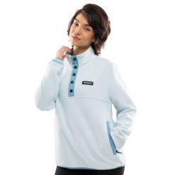 Damska bluza z grubego polaru Sporty zimowe Siroko Nagano-W. Niebieskie bluzy damskie SIROKO, na zimę, m, bez wzorów, z polaru, sportowe, bez ramiączek, bez kaptura. Za 252.00 zł.