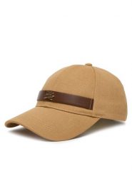 KARL LAGERFELD Czapka z daszkiem B1W33010 Beżowy. Brązowe czapki damskie KARL LAGERFELD, bez wzorów, z bawełny. Za 429.99 zł.