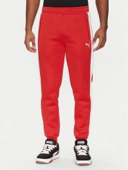 Puma Spodnie dresowe T7 Always On 629588 Czerwony Regular Fit. Czerwone spodnie sportowe męskie Puma, m, bez wzorów, z bawełny. Za 209.99 zł.