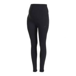 Legginsy ciążowe dla kobiet Joma. Czarne legginsy damskie Joma, bez wzorów, z materiału. Za 146.50 zł.