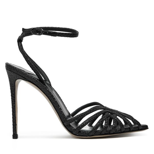 Sandały Le Silla. Czarne sandały damskie LE SILLA, bez wzorów, bez obcasa, na szpilce, bez zapięcia. Za 2,699.00 zł.