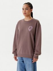 HUGO Bluza 50545052 Brązowy Oversize. Brązowe bluzy damskie Hugo, xl, bez wzorów, z bawełny, bez ramiączek, bez kaptura. Za 389.99 zł.
