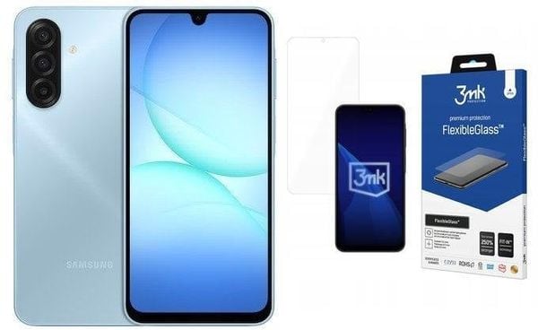Smartfon Samsung Galaxy A17 4/128GB Niebieski (SM-A175FLBBEUE) + FlexibleGlass. Niebieskie smartfony SAMSUNG. Za 738.00 zł.