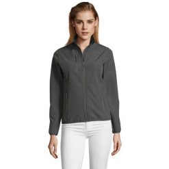 Kurtka Damska Radian Soft Shell. Brązowe kurtki sportowe damskie SOL'S, m, bez wzorów, bez ramiączek, bez kaptura, trekkingowe. Za 181.99 zł.