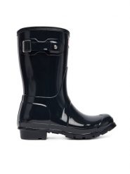 Hunter Kalosze Org Short Gloss WFS1000RGL Granatowy. Niebieskie kalosze damskie Hunter, bez wzorów, z kauczuku, bez zapięcia. Za 219.99 zł.