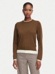 Marella Sweter Emme by Marella Prugna 2625366181 Brązowy Regular Fit. Brązowe swetry nierozpinane damskie Marella, s, bez wzorów, z wełny, bez kołnierzyka, bez ramiączek. Za 554.99 zł.