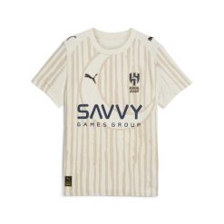 Młodzieżowa koszulka KIDSUPER × AL-HILAL SFC PUMA. Biała bluzki damskie Puma, m, bez wzorów, młodzieżowe, bez kołnierzyka, bez ramiączek. Za 349.00 zł.
