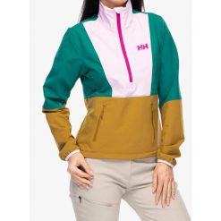 Kurtka przeciwwiatrowa damska Helly Hansen Cascade Shield Anorak. Brązowe kurtki sportowe damskie Helly Hansen, bez wzorów, bez ramiączek, bez kaptura, trekkingowe. Za 471.99 zł.