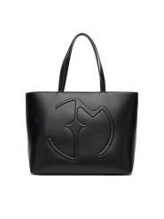 Eva Minge Torebka EO-ALLIE-LDA8224 Czarny. Czarne shopperki damskie Eva Minge, bez wzorów, z materiału, bez dodatków. Za 239.99 zł.