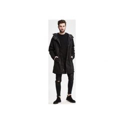 Męska czarna kurtka parka Wolves. Czarne kurtki męskie Ortiz®, l, bez wzorów, bez kaptura. Za 399.00 zł.