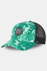 Czapka z pianki wodnej dla dorosłych, unisex – wzór „Big Leaves”. Zielone czapki damskie AFTER ESSENTIALS, bez wzorów, z poliesteru. Za 66.00 zł.