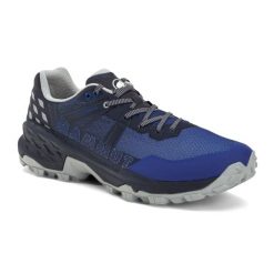 Buty trekkingowe męskie Mammut Sertig II Low GTX. Niebieskie trekkingi męskie Mammut, z gore-texu, bez zapięcia. Za 591.55 zł.