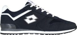 Lotto Buty męskie Lotto Epican granatowo-białe 2401850U 5910 43. Białe buty sportowe męskie Lotto, bez wzorów, bez zapięcia. Za 160.91 zł.