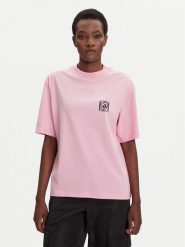 Adidas T-Shirt Animal Graphic JV8532 Różowy Loose Fit. Czerwone t-shirty damskie Adidas, l, bez wzorów, z bawełny, bez kołnierzyka, bez ramiączek. Za 129.99 zł.