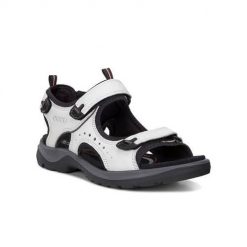 Buty do chodzenia damskie Ecco Offroad. Białe obuwie trekkingowe damskie ecco, z jeansu, bez zapięcia. Za 432.50 zł.