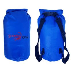Worek/Plecak Wodoszczelny Na Wyprawy Wodne Spływy Kajakowe Scorpio Kayak 20L. Niebieskie plecaki damskie SCORPIO KAYAK, bez wzorów, sportowe. Za 89.00 zł.