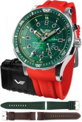 Zegarek Vostok Europe Zegarek męski Vostok Europe PX84-511A770SR czerwony. Czerwone zegarki męskie Vostok Europe, bez wzorów. Za 3,630.00 zł.
