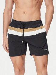 BOSS Szorty kąpielowe Louis 50539210 Czarny Regular Fit. Czarne szorty męskie Boss, bez wzorów, z syntetyku. Za 339.99 zł.