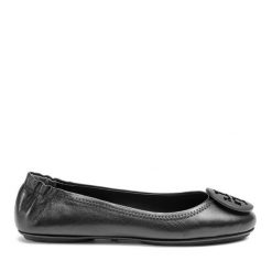 Baleriny Tory Burch. Czarne balerinki damskie Tory Burch, bez wzorów, bez obcasa, bez zapięcia. Za 1,249.00 zł.