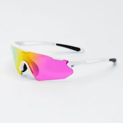 Okulary do biegania / jazdy na rowerze – Kategoria 3. Białe okulary przeciwsłoneczne damskie HYSTRIDE, owalne. Za 274.00 zł.