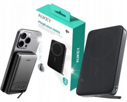 Powerbank Aukey Powerbank 10000mAh AUKEY PB-MS06 MagSafe USB-C Qi Bezprzewodowy 30W. Powerbanki Aukey. Za 516.98 zł.