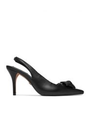 Nine West Szpilki EO-C6030-1 Czarny. Czarne szpilki damskie Nine West, bez wzorów, ze skóry, bez obcasa, na szpilce, bez zapięcia. Za 279.99 zł.