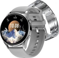Smartwatch 3MK SMART WATCH SOLID DT3 SILVER. Szare zegarki smartwatch 3mk, bez wzorów. Za 332.99 zł.