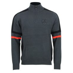 Sweter z kołnierzem 1/2 zip Peak Mountain Casta. Brązowe swetry męskie Peak Mountain, bez wzorów, sportowe, bez kołnierzyka, bez ramiączek. W wyprzedaży za 286.50 zł.