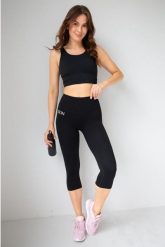 Legginsy krótkie damskie czarne RUNNING 2skin. Czarne legginsy damskie 2SkIN, bez wzorów, z materiału. Za 169.00 zł.