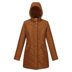 Kurtka Z Kapturem Damska Panthea Ocieplana Pikowana. Brązowe kurtki sportowe damskie Regatta, xl, bez wzorów, z puchu, bez ramiączek, z kapturem, trekkingowe. Za 145.99 zł.