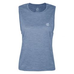 Damski top sportowy Meditate. Czarne koszulki sportowe damskie Dare 2B, l, bez wzorów, bez ramiączek, na jogę i pilates. W wyprzedaży za 34.99 zł.