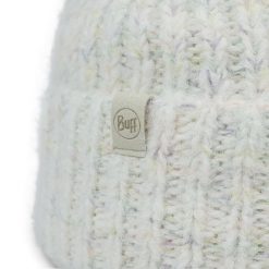 Czapka BUFF KNITTED & FLEECE BAND BEANIE EYLA. Niebieskie czapki damskie Buff, bez wzorów, z elastanu. Za 149.90 zł.
