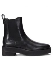 LAUREN RALPH LAUREN Sztyblety 802945705001 Czarny. Czarne botki damskie Lauren Ralph Lauren, bez wzorów, ze skóry, bez obcasa, na płaskiej podeszwie, bez zapięcia. Za 939.99 zł.