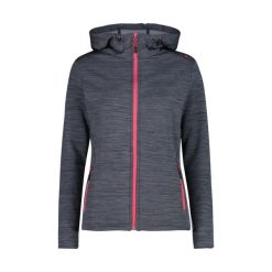 Bluza damska turystyczna CMP 30E9676. Szare bluzy damskie CMP, xs, bez wzorów, z materiału, bez ramiączek, z kapturem. Za 367.50 zł.
